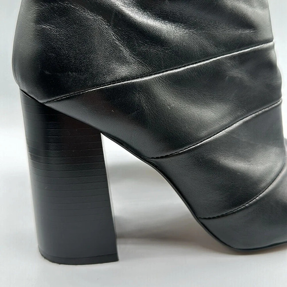 ZARA 100% PREMIUM LEATHER HIGH HEEL SOCK BOOT - Picture 8 of 11